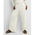 thumbnail image 1 of Hanes Originals Women's Soft Brushed Fleece Palazzo Pants, 28.5" Wheat Heather S, 1 of 6