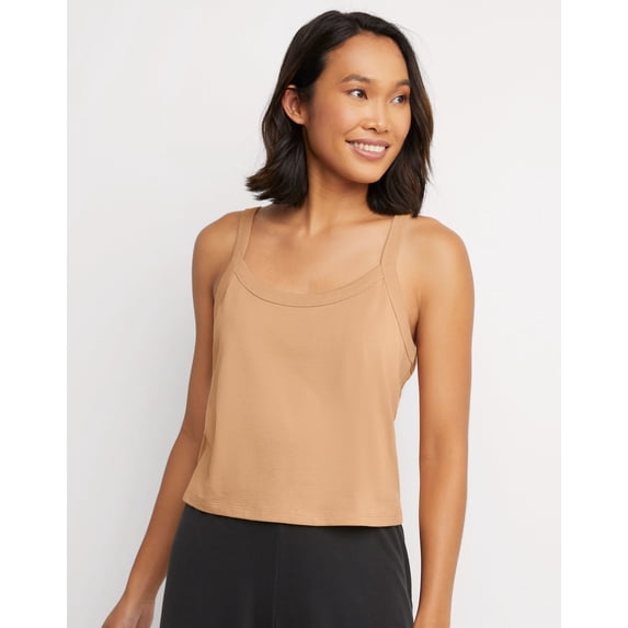 Hanes Originals Women's Soft Wash Tank Java Frost Tan XS