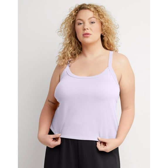 Hanes Originals Women's Soft Wash Tank (Plus Size) Urban Lilac 3X