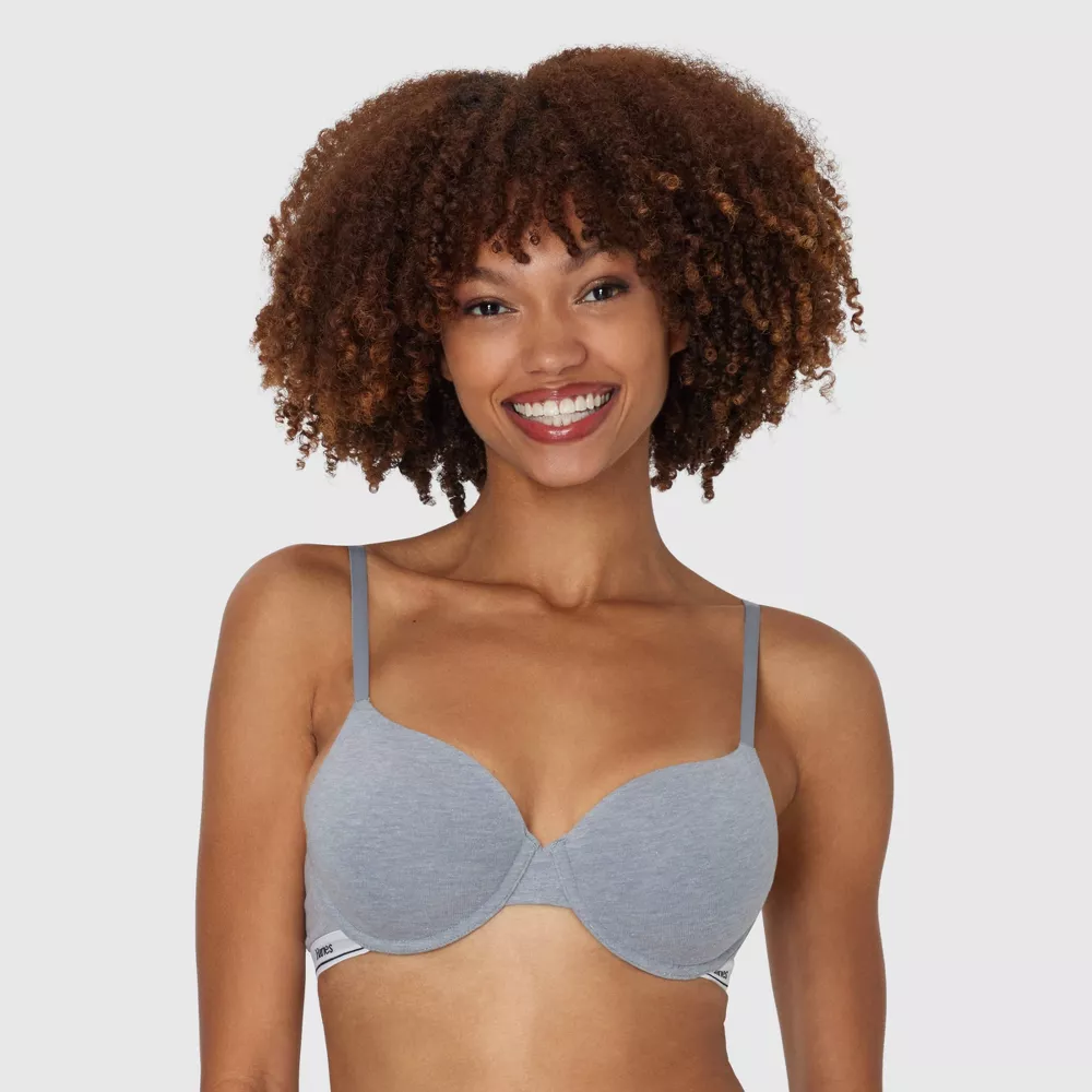 Hanes Originals Women's Stretch Cotton T-Shirt Underwire Bra
