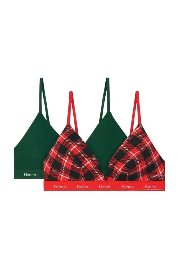 Originals Women's Stretch Triangle Bra, 2-Pack, sizes SM-2XL