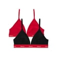 thumbnail image 1 of Hanes Originals Women's Stretch Triangle Bra, 2-Pack, 1 of 6