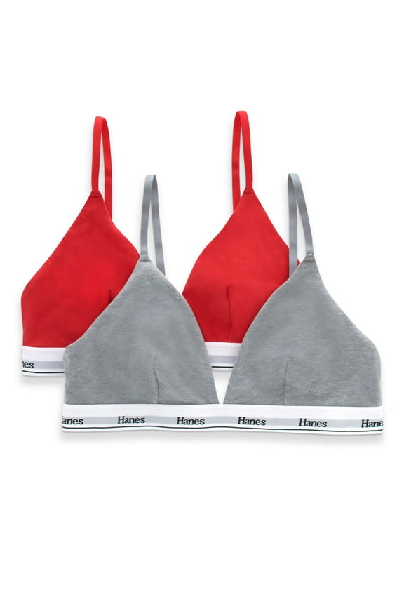 Originals Women's Stretch Triangle Bra, 2-Pack