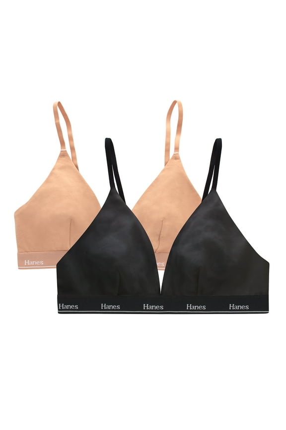 Originals Women's Stretch Triangle Bra, 2-Pack