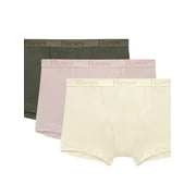 Hanes Originals Women's SuperSoft Boxer Briefs Underwear, 3-Pack, Sizes S-XXL