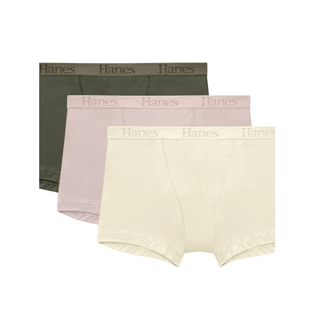 Hanes Originals Women's SuperSoft Boxer Briefs Underwear, 3-Pack, Sizes S-XXL