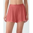 thumbnail image 1 of Hanes Originals Women’s SuperSoft Comfywear Rib Sleep Shorts Natural Cedar 2XL, 1 of 6