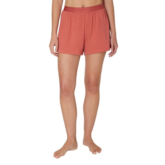 Hanes Originals Women's SuperSoft Comfywear Rib Sleep Shorts, Sizes S to 2X