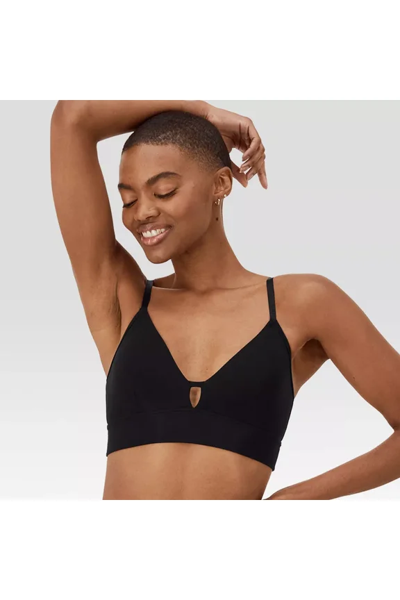 Originals Women's SuperSoft Longline Triangle Bra MHOT10, Black