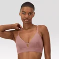 thumbnail image 1 of Hanes Originals Women's SuperSoft Longline Triangle Bra MHOT10, Nude, 1 of 1