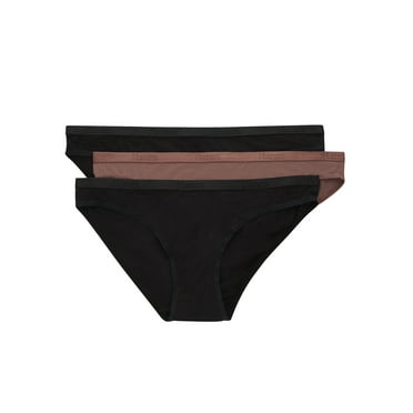 Hanes Originals Women's SuperSoft Low-Rise Bikini Underwear, 3-Pack, Sizes S-XXL
