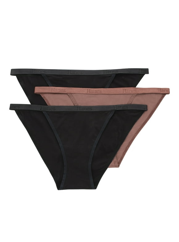 Hanes Originals Women's SuperSoft String Bikini Underwear, 3-Pack, Sizes S-XXL