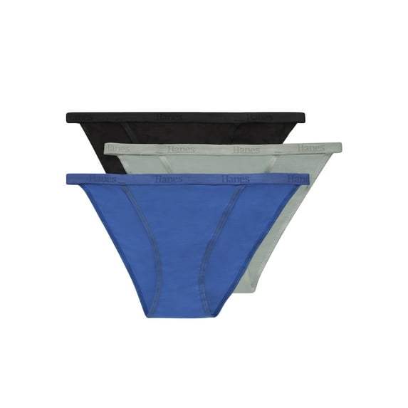 Hanes Originals Women's SuperSoft String Bikini Underwear, 3-Pack, Sizes S-XXL