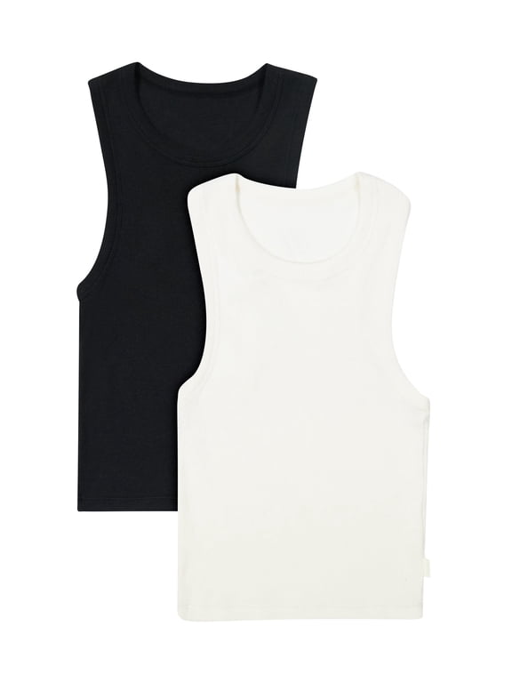 Originals Women's Supersoft Comfywear Rib Racerback Crop Tank Pearl M