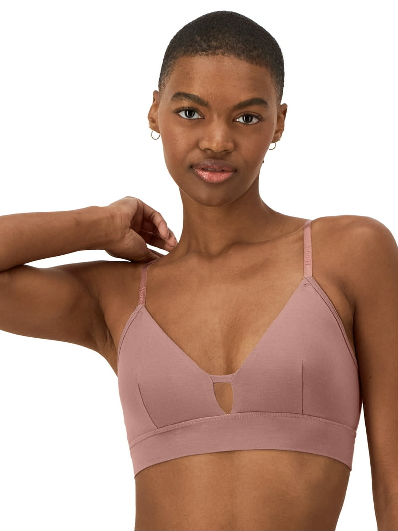 Hanes Originals Women's Supersoft Longline Bralette - Walmart.com