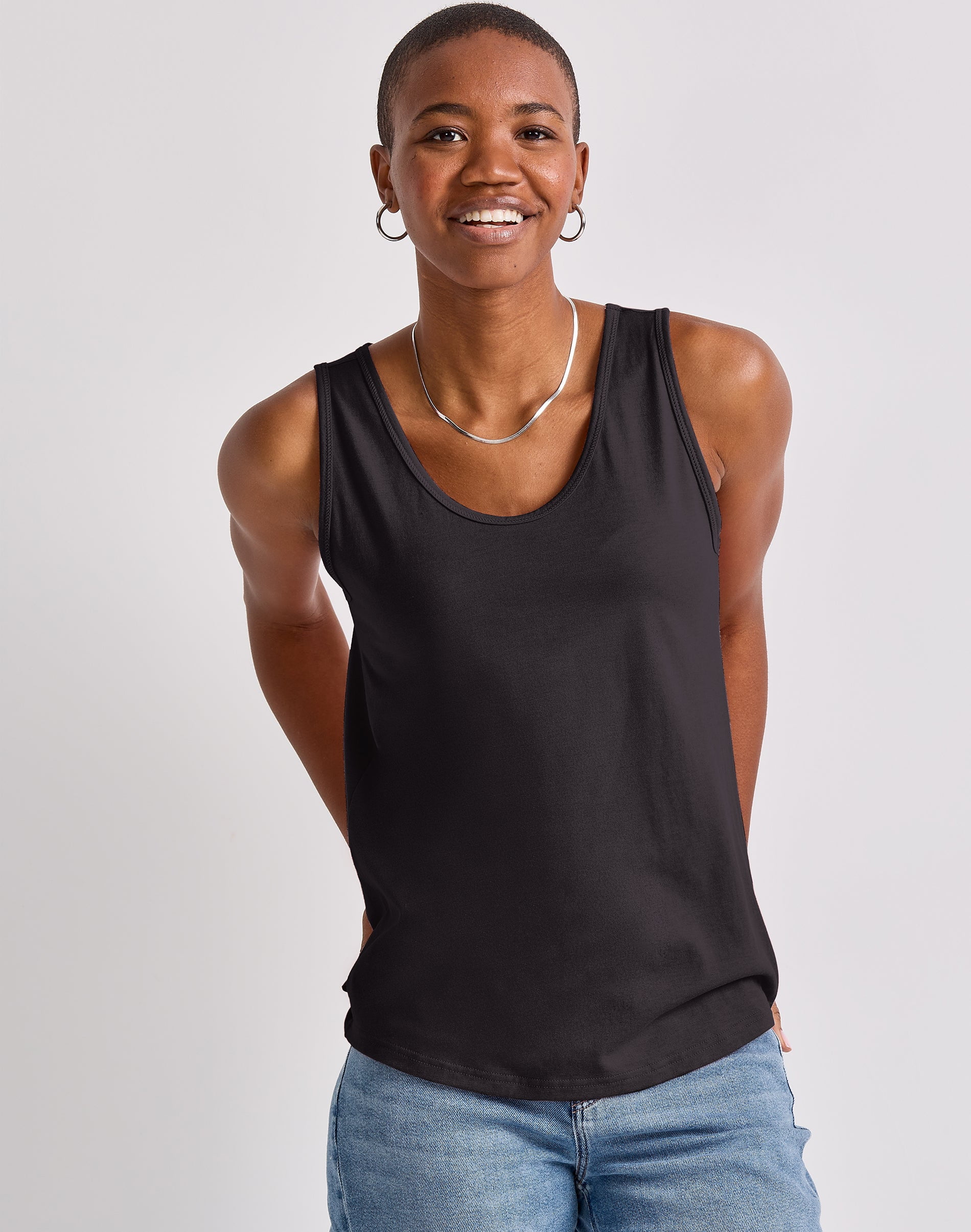 Hanes Originals Women's Tri-Blend Tank Black M - Walmart.com