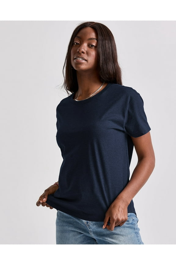 Originals Women's Tri-Blend T-Shirt, Relaxed Fit Athletic Navy Heather 2XL