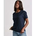 thumbnail image 1 of Hanes Originals Women's Tri-Blend T-Shirt, Relaxed Fit Athletic Navy Heather XS, 1 of 5