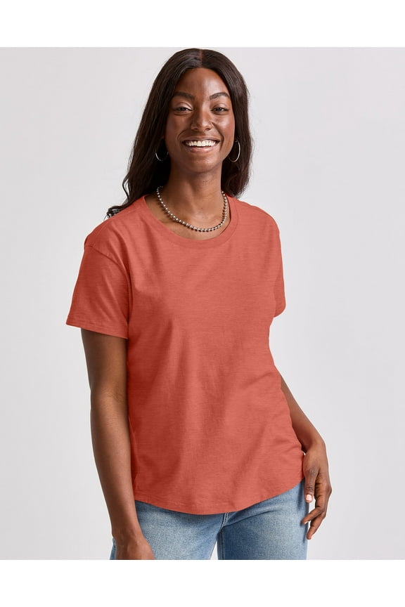 Originals Women's Tri-Blend T-Shirt, Relaxed Fit Red River Clay Heather S