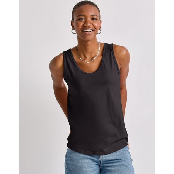 Hanes Originals Women's Tri-Blend Tank Black XS