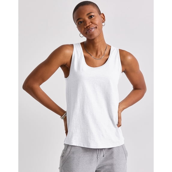 Hanes Originals Women's Tri-Blend Tank Eco White XS