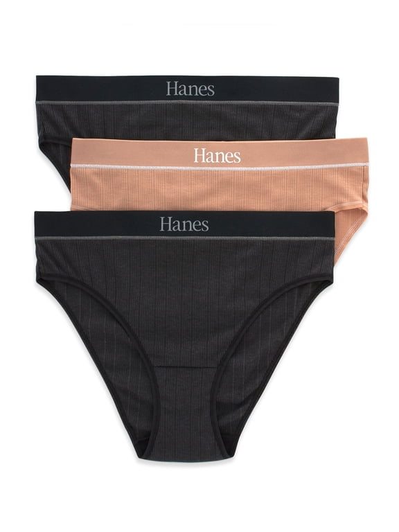 Originals Women's Underwear Ribbed Hi-Cut, 3-Pack