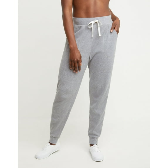 Hanes Originals Women's Waffle Knit Lounge Joggers, 30" Concrete Marled Heather 2XL