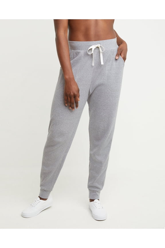 Originals Women's Waffle Knit Lounge Joggers, 30" Concrete Marled Heather M
