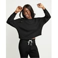 thumbnail image 1 of Hanes Originals Women's Waffle Long Sleeve Lounge Top Black M, 1 of 5