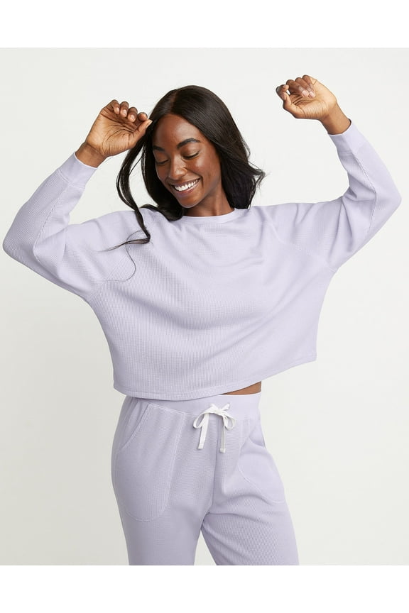Originals Women's Waffle Long Sleeve Lounge Top Urban Lilac XL