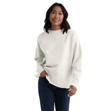 Hanes Originals Womens Garment Dyed Sweeper Sweatshirt
