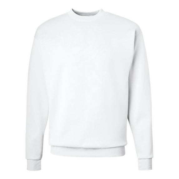 Hanes P1607 Men's Crewneck Sweatshirt - White - 5X-Large