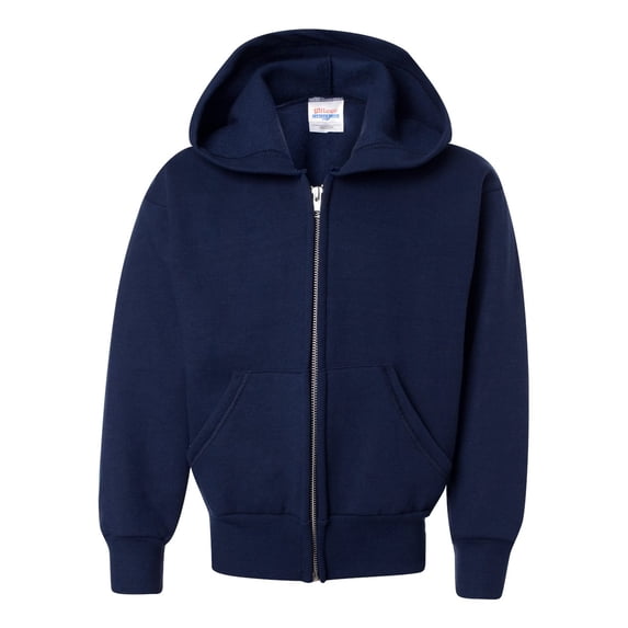 Hanes P480 Youth 7.8 oz. EcoSmart 50/50 Full-Zip Hood