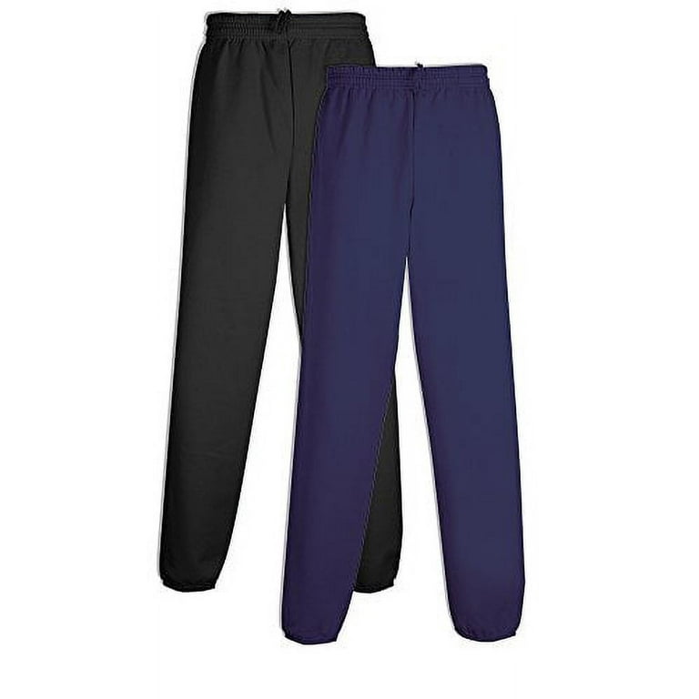 Hanes P650 Men s EcoSmart Fleece Sweatpant X Large 1 Black 1 Navy