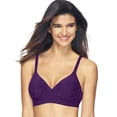 thumbnail image 1 of Hanes Perfect Coverage Women's Wireless Bra, ComfortFlex Fit Crocus Dot XL, 1 of 2