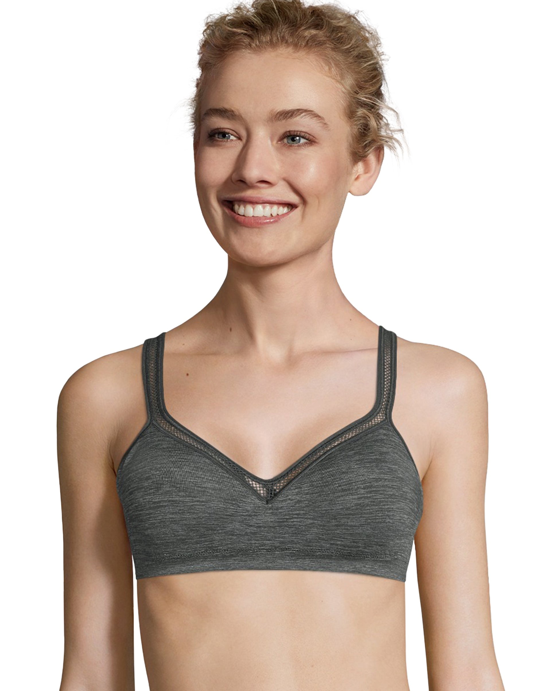 Hanes by Perfect Coverage ComfortFlex Fit Wirefree Bra_Black_M : :  Clothing, Shoes & Accessories