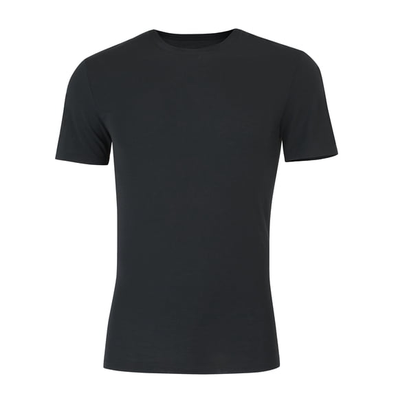 Hanes Perfect Flex Men's Tee, Black Crewneck Undershirt, 1-Pack 2XL