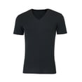 thumbnail image 1 of Hanes Perfect Flex Men's Tee, Black V-Neck Undershirt, 1-Pack 2XL, 1 of 6