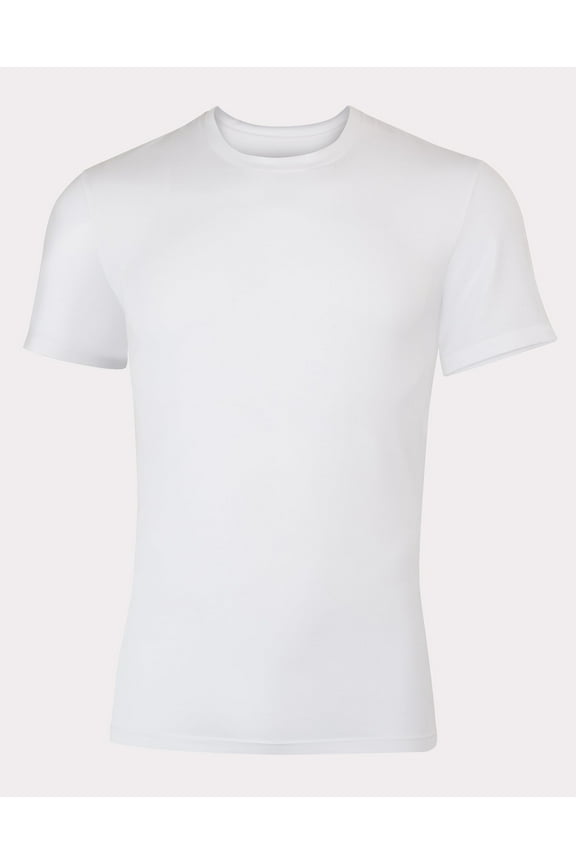 Perfect Flex Men's Tee, White Crewneck Undershirt, 1-Pack L