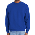 thumbnail image 1 of Hanes Perfect Sweats Crewneck Sweatshirt, Men's Long Sleeve Pullover Fleece, Deep Royal, S, 1 of 5