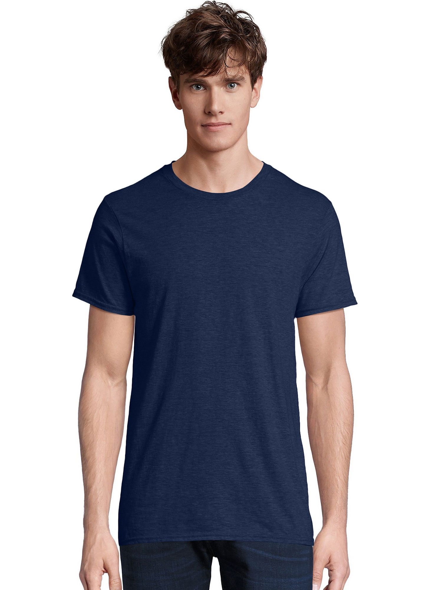 Hanes Men's T-Shirt - Blue - L