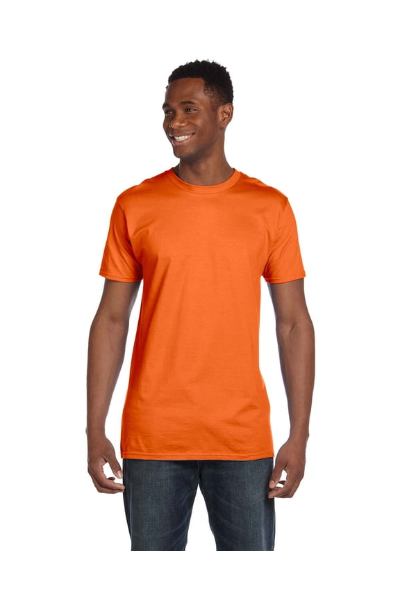 - Perfect-T T-Shirt - 4980, Orange, XL, Pack Of 2, Hanes Mens T-Shirts