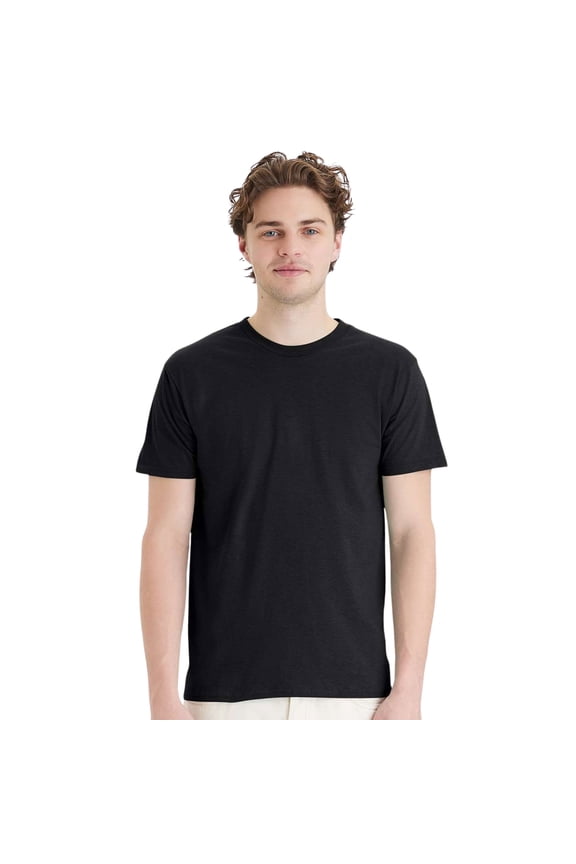 Perfect-T T-Shirt Short Sleeve Crewneck Tee Shirts for Men (Black, L)