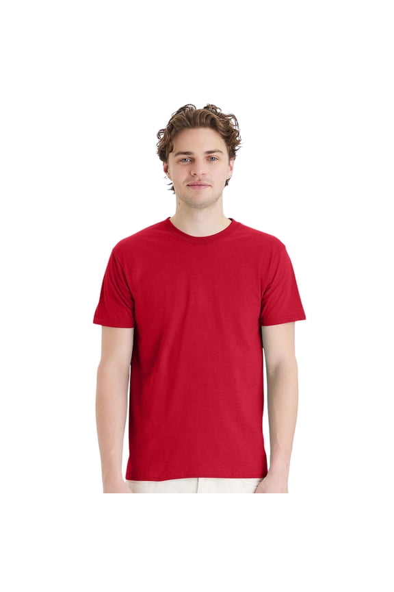 Perfect-T T-Shirt Short Sleeve Crewneck Tee Shirts for Men (Deep Red, 5XL)