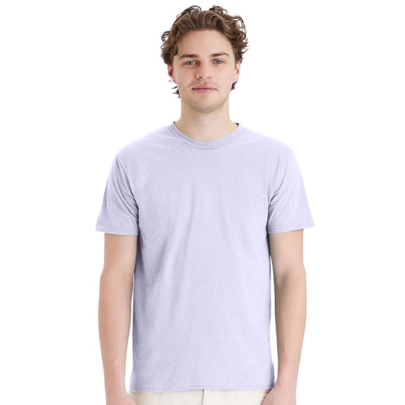 Hanes Perfect-T T-Shirt Short Sleeve Crewneck Tee Shirts for Men (Urban Lilac, L)