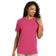 thumbnail image 1 of Hanes Perfect-T T-Shirt Short Sleeve Crewneck Tee Shirts for Men (Wow Pink Heather, 2XL), 1 of 8