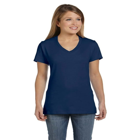 Hanes - Perfect-T Women’S V-Neck T-Shirt - S04V