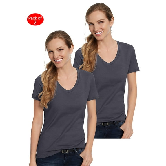 Hanes - Perfect-T Women’S V-Neck T-Shirt - S04V