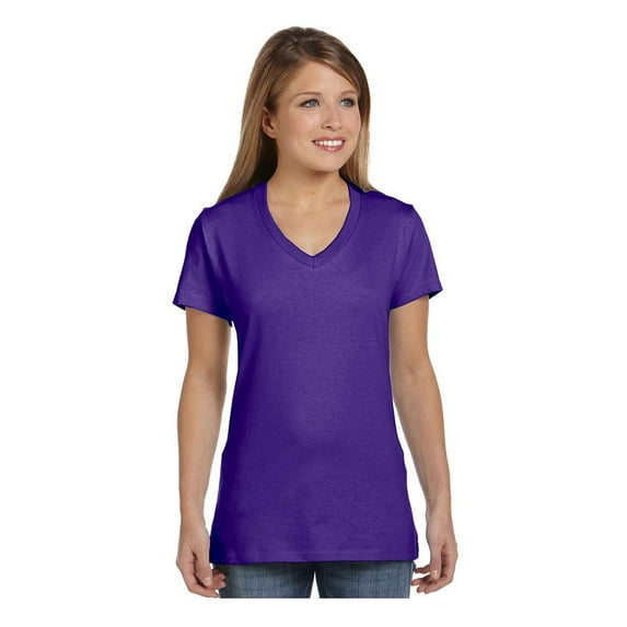 Hanes - Perfect-T Women’s V-Neck T-Shirt - S04V