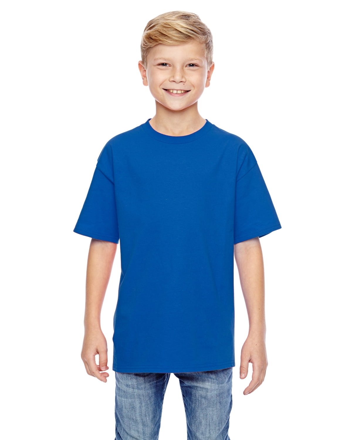 Hanes - Perfect-T Youth T-Shirt - 498Y, Deep Royal, XL, Pack Of 3 ...